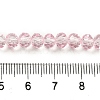 Transparent Baking Paint Glass Beads Strands DGLA-A034-T6mm-D04-4