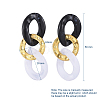 (Jewelry Parties Factory Sale)Imitation Gemstone Style Acrylic Dangle Earrings EJEW-JE03941-3