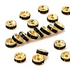 Brass Rhinestone Spacer Beads RB-A014-Z6mm-02G-1