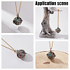 10Pcs 5 Styles Brass Cage Pendants KK-FI0001-11-6