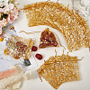 100Pcs Rose Printed Organza Bags OP-SP0001-06B-3