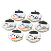 Alloy Enamel Pendants X-ENAM-T011-12KC-RS-1