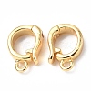 Brass Fold Over Clasps KK-P223-25G-1
