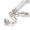 Faux Suede Snap Bracelet Making BJEW-R175-09-4