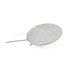 304 Stainless Steel Brooch Cabochon Settings STAS-E547-08L-P-3