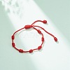 Nylon Braided Knot Cord Bracelet BJEW-JB08369-02-2