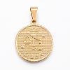 Real 18K Gold Plated 304 Stainless Steel Pendants STAS-H372-01G-1