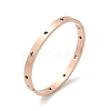 Hollow Star 304 Stainless Steel Hinged Bangles BJEW-L610-20RG-4