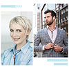 6Pcs 2 Style Iron Bolo Tie Slide Clasp IFIN-GF0001-25AB-7