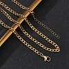 3.5MM 304 Stainless Steel Curb Chain Necklaces for Women NJEW-JN05584-1