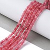 Dyed Natural Malaysia Jade Rondelle Beads Strands G-E316-2x4mm-62-5