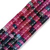 Dyed Natural Agate Beads Strands G-U030-B01-03-2