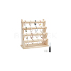 4-Tier Assembled Wood Bracelets/Bangles Display Riser Stands BDIS-WH0008-15-7