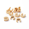 Brass Charms X-KK-R058-006G-1