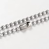 Tarnish Resistant Stainless Steel Ball Chains Necklace NJEW-JN01427-03-1