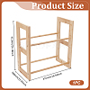 Wooden Ribbon Organizer Rack Storage Holder DIY-WH0504-725-3