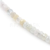 Rondelle Natural Morganite Beaded Necklaces NJEW-JN03404-01-2