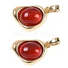 Natural Carnelian(Dyed & Heated) Pendants KK-U043-52G-02-1