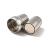 304 Stainless Steel Magnetic Clasps with Glue-in Ends STAS-K006-09C-5mm-4