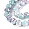 Anti-Tarnish Electroplate Glass Beads Strands GLAA-N010-10mm-18-3