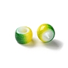 Spray Painted ABS Plastic European Beads KY-G033-02A-04-2