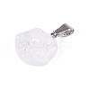 Natural Quartz Crystal Carved Pendants G-Q608-01A-2
