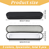 6Pcs 3 Colors Tinplate Tweezers Empty Box with Hinged Lid AJEW-BC0007-11-2