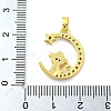 Brass Micro Pave Clear Cubic Zirconia Pendants FIND-Z044-03D-3