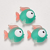 Translucent Frosted Resin Cabochons X-CRES-N022-15-1