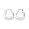 Non-Tarnish 304 Stainless Steel Hoop Earrings for Women EJEW-F287-10P-1