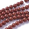 Natural Red Jasper Beads Strands G-F348-01-6mm-A-2