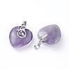Natural Amethyst Pendants G-G807-C04-2