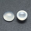 Natural White Agate Cabochons G-P393-R07-8MM-2