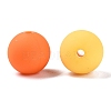 Rubberized Style Imitated Silicone Acrylic Beads MACR-T048-01B-16-2