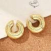 304 Stainless Steel C-Shaped Cuff Earrings for Women EJEW-M068-06G-2