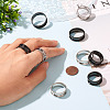 12Pcs 6 Styles 201 Stainless Steel Grooved Finger Ring Settings RJEW-TA0001-04EB-5