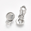 Non-Tarnish 304 Stainless Steel Clip-on Earring Findings STAS-S079-81B-3
