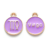 Alloy Enamel Pendants X-ENAM-S124-01A-01B-1