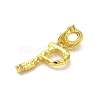Rack Plating Brass Micro Pave Cubic Zirconia European Dangle Charms KK-L210-015G-P-2
