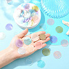 60Pcs 6 Colors Spray Painted Natural Capiz Shell Pendants BSHE-YW0001-18-3