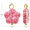 30Pcs 5 Colors Handmade Lampwork Charms PALLOY-CJ0002-66-2