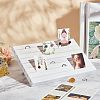 7-Slot Wooden Place Card Display Stands ODIS-WH0029-52D-6