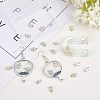 24Pcs 6 Styles Tortoise Zinc Alloy Cabochons MRMJ-OC0002-86-5