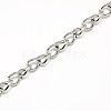 Fashionable 304 Stainless Steel Side Twisted Chain Necklaces STAS-A028-N073P-2