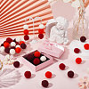 40Pcs 4 Colors Wool Felt Balls DIY-SC0029-40C-3
