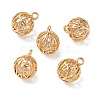 Brass Micro Pave Clear Cubic Zirconia Pendants KK-D261-01G-10-1