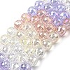 Electroplate Glass Beads Strands EGLA-D300-06-8mm-08-4
