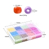 226.8g 12 Color 12/0 Baking Paint Glass Seed Beads SEED-YW0001-78-6
