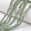 Electroplate Transparent Glass Beads Strands LS-EGLA-A034-T6mm-S11-1