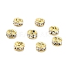 316 Surgical Stainless Steel Rhinestone Spacer Beads STAS-L285-001G-02-1-1